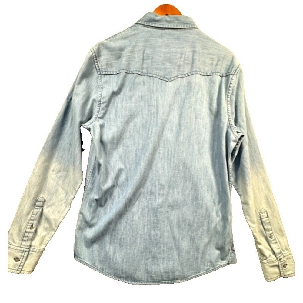 The Rail Denim Ombre Shirt Mens L Button Down Western Layers Beach - Picture 2 of 8